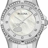 Bulova Crystal Silver Dial Silver Steel Strap Watch for Women - 96L226 Authentic Buy Shop Now
