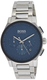 Hugo Boss Peak Chronograph Blue Dial Silver Steel Strap Watch for Men - 1513763 Authentic Buy Shop Now