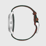 Gucci Le Marche des Merveilles Red & Green Dial Red & Green Nylon Strap Unisex Watch - YA1264060 Authentic Buy Shop Now