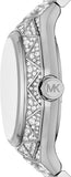 Michael Kors Raquel Three-Hand Crystals Silver Dial Silver Steel Strap Watch For Women - MK7365LE Authentic Buy Shop Now