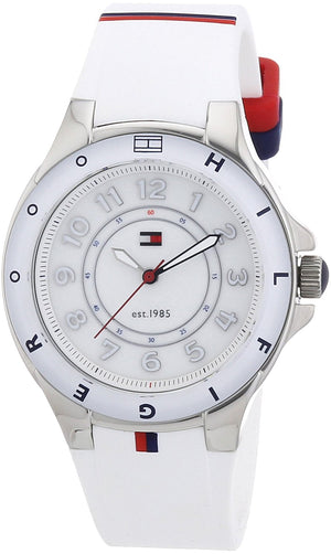 Tommy Hilfiger White Dial White Rubber Strap Watch for Women - 1781271 Authentic Buy Shop Now