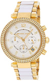 Michael Kors Parker White Dial Two Tone Steel Strap Watch for Women - MK6119 Authentic Buy Shop Now