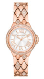 Michael Kors Camille Analog Silver Dial Rose Gold Steel Strap Watch for Women - MK4810 Authentic Buy Shop Now