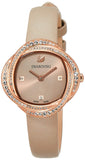 Swarovski Crystal Flower Grey Dial Grey Leather Strap Watch for for Women - 5552424 Authentic Buy Shop Now