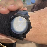 Movado Bold TR90 Black Dial Black Leather Strap Watch For Men - 3600307 Authentic Buy Shop Now