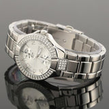 Guess Mini Prism Diamonds Silver Dial Silver Steel Strap Watch for Women - W12638L1 Authentic Buy Shop Now