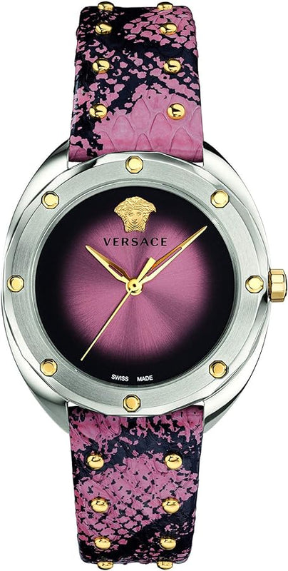 Versace Shadov Pink Dial Pink Leather Strap Watch for Women - VEBM00818 Authentic Buy Shop Now
