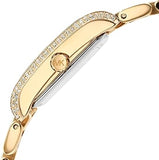 Michael Kors Emery Three-Hand Crystals Silver Dial Gold Steel Strap Watch for Women - MK4640 Authentic Buy Shop Now