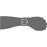 Michael Kors Ryker Chronograph Analog Blue Dial Brown Leather Strap Watch For Men - MK8518 Authentic Buy Shop Now
