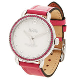 Coach Delancey White Dial Red Leather Strap Watch for Women - 14502879 Authentic Buy Shop Now