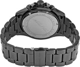 Michael Kors Everest Chronograph Black Dial Grey Steel Strap Watch For Women - MK6974 Authentic Buy Shop Now