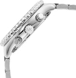 Michael Kors Layton Chronograph Silver Dial Silver Steel Strap Watch For Women - MK6976 Authentic Buy Shop Now
