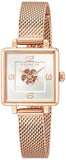 Coach Cass White Dial Rose Gold Mesh Bracelet Watch for Women - 14503698 Authentic Buy Shop Now