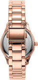 Michael Kors Layton Three Hand Red Dial Rose Gold Steel Strap Watch For Women - MK6893 Authentic Buy Shop Now