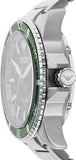 Emporio Armani Diver Automatic Green Dial Silver Steel Strap Watch For Men - AR60061 Authentic Buy Shop Now