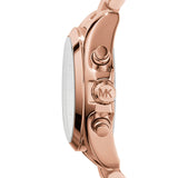 Michael Kors Bradshaw Chronograph Rose Gold Dial Rose Gold Steel Strap Watch for Women - MK5799 Authentic Buy Shop Now