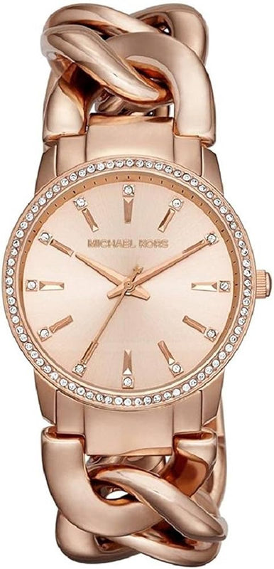 Michael Kors Nini Quartz Crystals Rose Gold Dial Rose Go Watch For Women - MK3236 Authentic Buy Shop Now