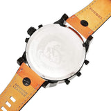 Diesel Mr. Daddy 2.0 Chronograph Grey Dial Brown Leather Strap Watch For Men - DZ7406 Authentic Buy Shop Now