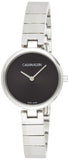 Calvin Klein Authentic Black Dial Silver Steel Strap Watch for Women - K8G23141 Authentic Buy Shop Now