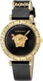 Versace Palazzo Empire Greca Black Dial Black Leather Strap Watch for Women - VEDV00119 Authentic Buy Shop Now