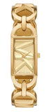 Michael Kors Empire Three Hand Gold Dial Gold Steel Strap Watch For Women - MK7406 Authentic Buy Shop Now