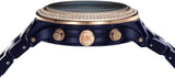Michael Kors Runway Chronograph Blue Dial Blue Steel Strap Watch for Women - MK7423 Authentic Buy Shop Now