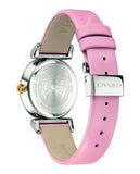 Versace V-Motif Silver Dial Pink Leather Strap Watch for Women - VERE00118 Authentic Buy Shop Now