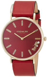 Coach Perry Red Dial Red Leather Strap Watch for Women - 14503852 Authentic Buy Shop Now