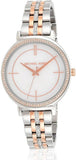 Michael Kors Cinthia Mother of Pearl Dial Two Tone Steel Strap Watch For Women - MK3831 Authentic Buy Shop Now
