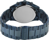 Michael Kors Slim Runway Chronograph Black Dial Blue Steel Strap Watch for Men - MK8918 Authentic Buy Shop Now