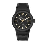 Salvatore Ferragamo F-80 Classic Black Dial Black Rubber Strap Watch for Men - SFHY01622 Authentic Buy Shop Now