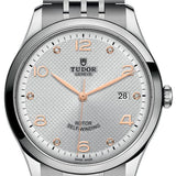 Tudor 1926 Automatic Diamonds Silver Dial Silver Steel Strap Watch for Men - M91650-0003 Authentic Buy Shop Now