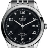 Tudor 1926 Automatic Diamonds Black Dial Silver Steel Strap Watch for Men - M91650-0004 Authentic Buy Shop Now