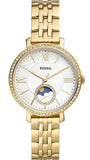 Fossil Jacqueline Moonphase Mother of Pearl Dial Gold Steel Strap Watch for Women - ES5167 Authentic Buy Shop Now