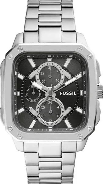 Fossil Inscription Multifunction Black Dial Silver Steel Strap Watch for Men - BQ2655 Authentic Buy Shop Now