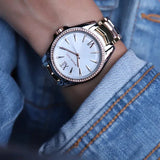 Michael Kors Whitney Quartz White Dial Two Tone Steel Strap Watch For Women - MK6686 Authentic Buy Shop Now