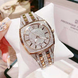 Bulova Phantom Crystal Silver Dial Two Tone Steel Strap Watch for Men - 98B324 Authentic Buy Shop Now