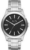 Armani Exchange Nico Analog Black Dial Silver Steel Strap Watch For Men - AX2320 Authentic Buy Shop Now