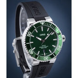 Oris Aquis Date Green Dial Black Rubber Strap Watch for Men - 0173377304157-0742464EB Authentic Buy Shop Now