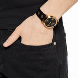 Gucci G Timeless Bee Motif Black Dial Black Leather Strap Watch For Women - YA1264055 Authentic Buy Shop Now