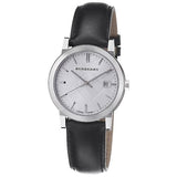 Burberry The City White Dial Black Leather Strap Watch for Men - BU9008 Authentic Buy Shop Now