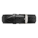 Daniel Wellington Classic Sheffield White Dial Black Leather Strap Watch For Men - DW00100020 Authentic Buy Shop Now