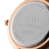 Daniel Wellington Classic Petite Bondi Black Dial White Leather Strap Watch For Women - DW00100285 Authentic Buy Shop Now