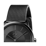 Calvin Klein Minimal Black Dial Black Mesh Bracelet Watch for Men - K3M224B1 Authentic Buy Shop Now