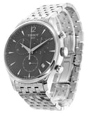 Tissot T Classic Tradition Chronograph Black Dial Silver Steel Strap Watch For Men - T063.617.11.067.00 Authentic Buy Shop Now