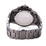 Michael Kors Everest Chronograph Black Dial Grey Steel Strap Watch For Women - MK6974 Authentic Buy Shop Now