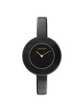 Calvin Klein Chic Black Dial Black Leather Strap Watch for Women - K7N23CB1 Authentic Buy Shop Now