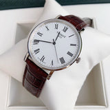 Tissot T Classic Everytime White Dial Brown Leather Strap Watch For Men - T109.410.16.033.00 Authentic Buy Shop Now