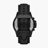 Michael Kors Everest Chronograph Black Dial Black Leather Strap Watch For Men - MK9053 Authentic Buy Shop Now