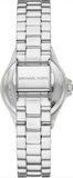 Michael Kors Lennox Three-Hand Blue Dial Silver Steel Strap Watch For Women - MK7397 Authentic Buy Shop Now